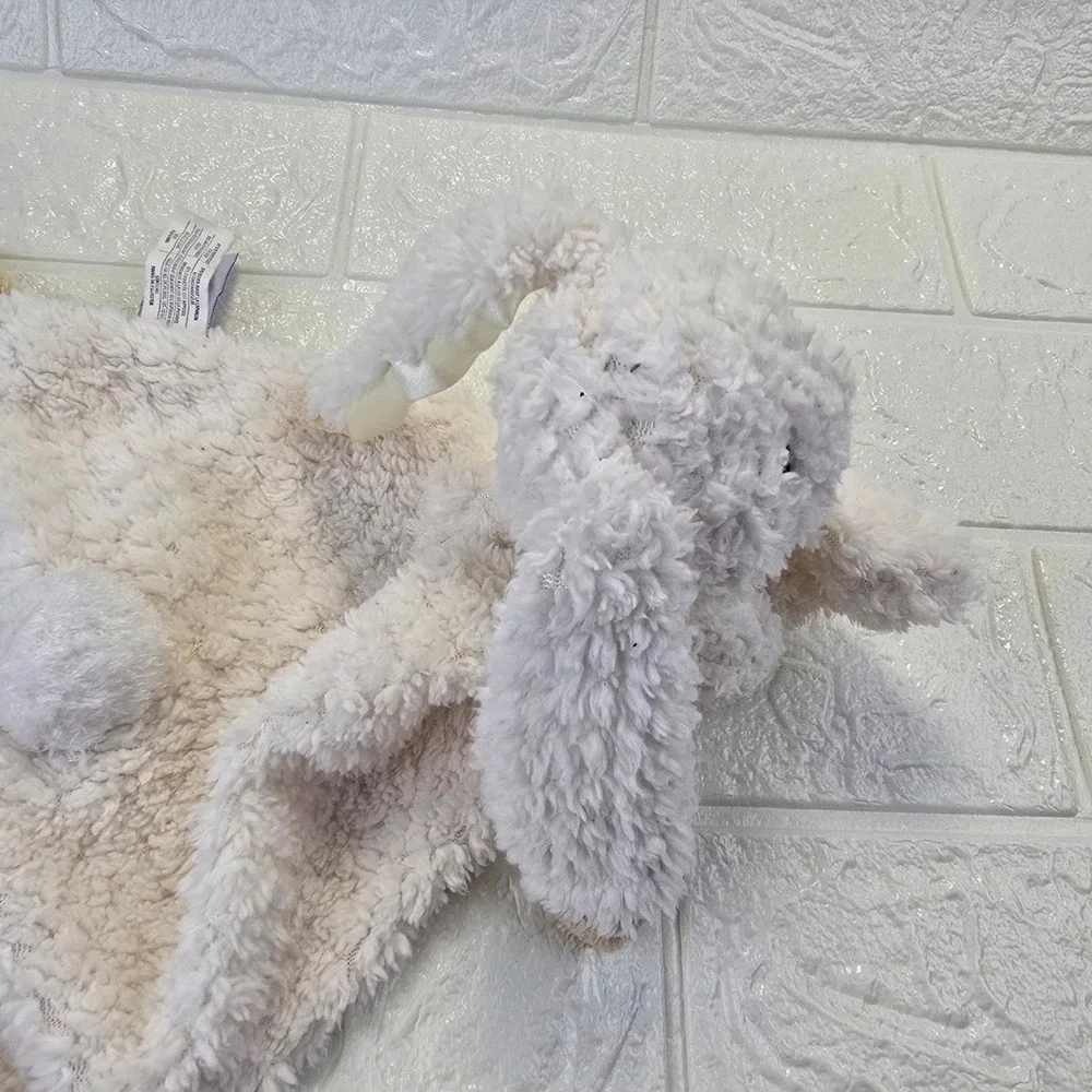Mary Meyer Putty Bunny Lovey Security Blanket Unisex Cream Tan Sherpa Plush 11